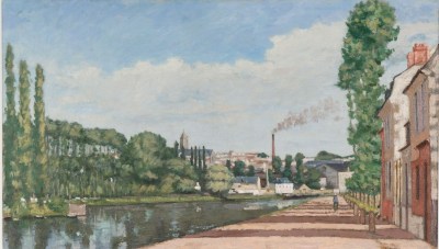 Edouard Béliard, Pontoise. Vue depuis le quartier de l’écluse Vers, 1872, c. 1872