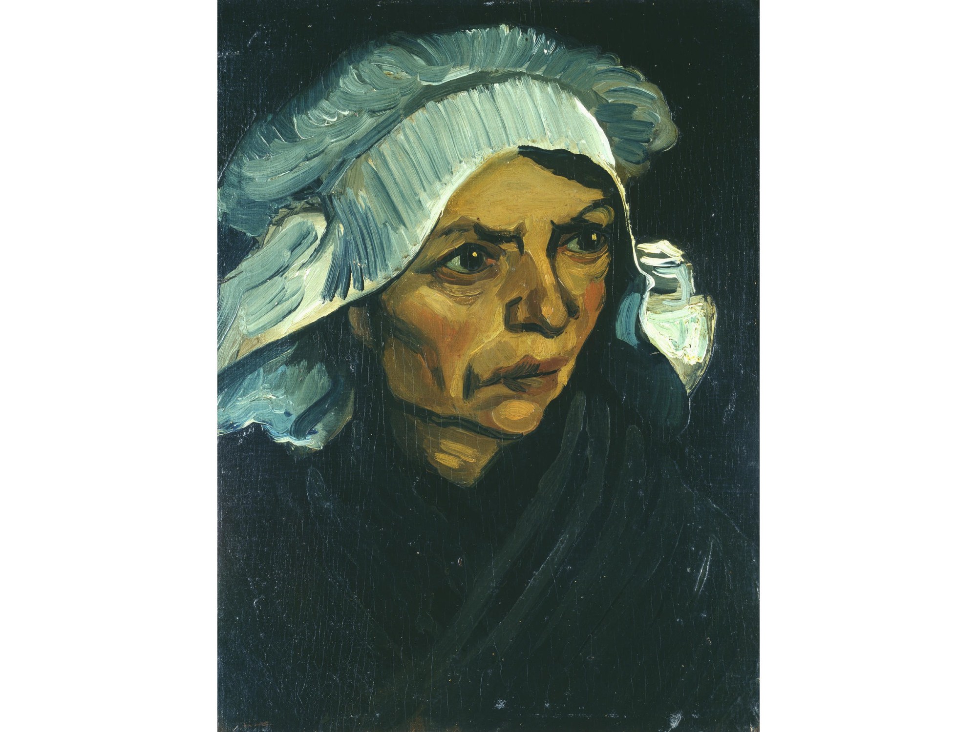 Vincent van Gogh's Head of a Peasant Woman (1885).