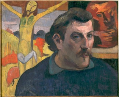 Paul Gauguin, Portrait de l'artiste au Christ jaune, 1890–1891