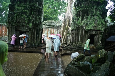 Ancient ruins of Ta Prohm Temple, Angkor, Cambodia.    (Kike Calvo via AP Images)